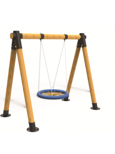 Гойдалки стаціонарні гніздо лелеки на ланцюгах